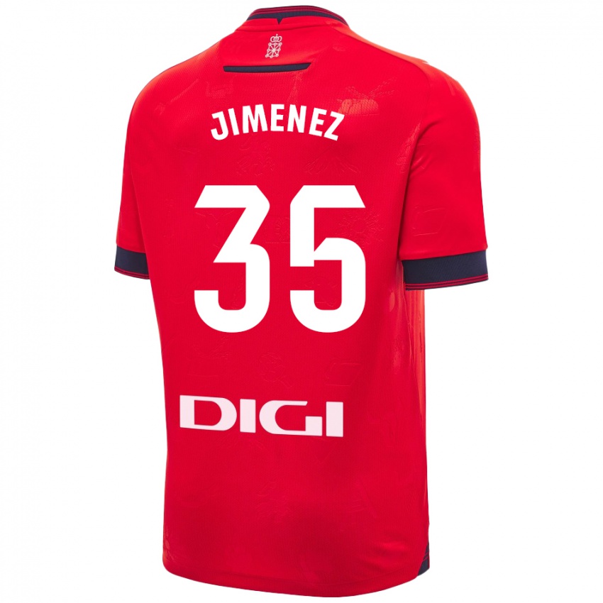 Kinder Álex Jimenez #35 Rot Weiß Heimtrikot Trikot 2024/25 T-Shirt