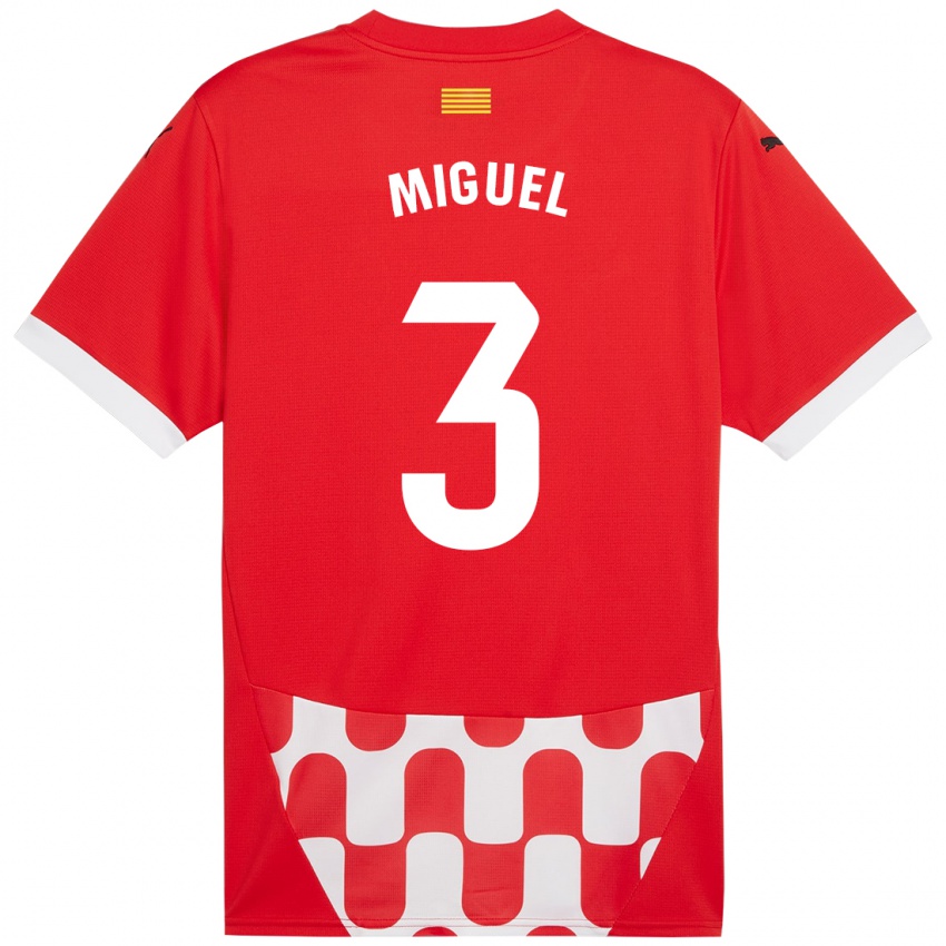 Kinder Miguel Gutierrez #3 Rot Weiß Heimtrikot Trikot 2024/25 T-Shirt