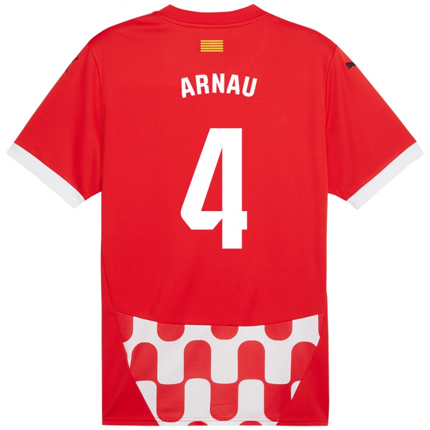 Kinder Arnau Martínez #4 Rot Weiß Heimtrikot Trikot 2024/25 T-Shirt