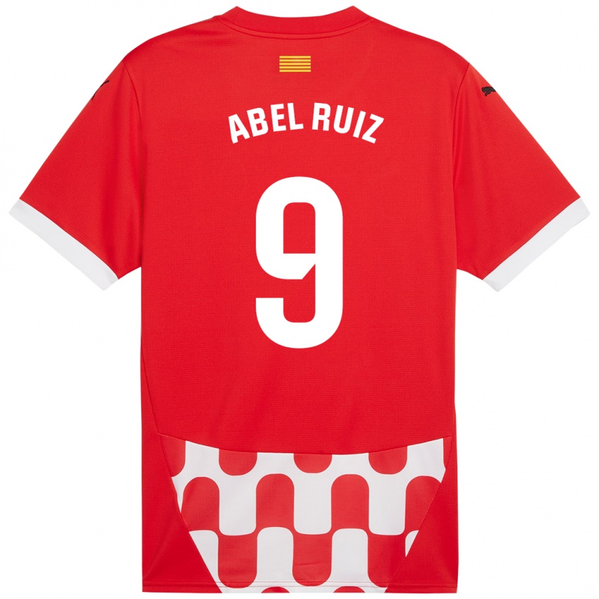 Kinder Abel Ruiz #9 Rot Weiß Heimtrikot Trikot 2024/25 T-Shirt