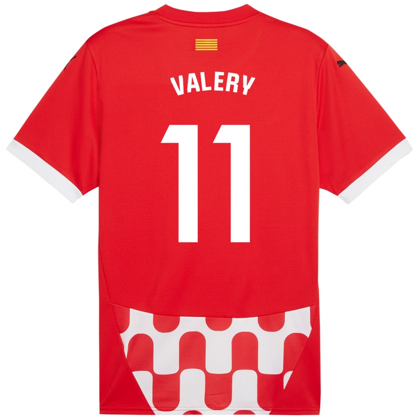 Kinder Valery Fernández #11 Rot Weiß Heimtrikot Trikot 2024/25 T-Shirt