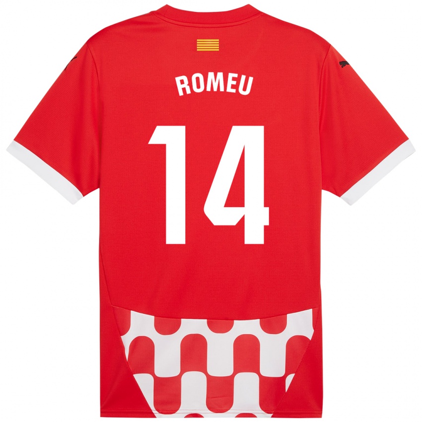 Kinder Oriol Romeu #14 Rot Weiß Heimtrikot Trikot 2024/25 T-Shirt