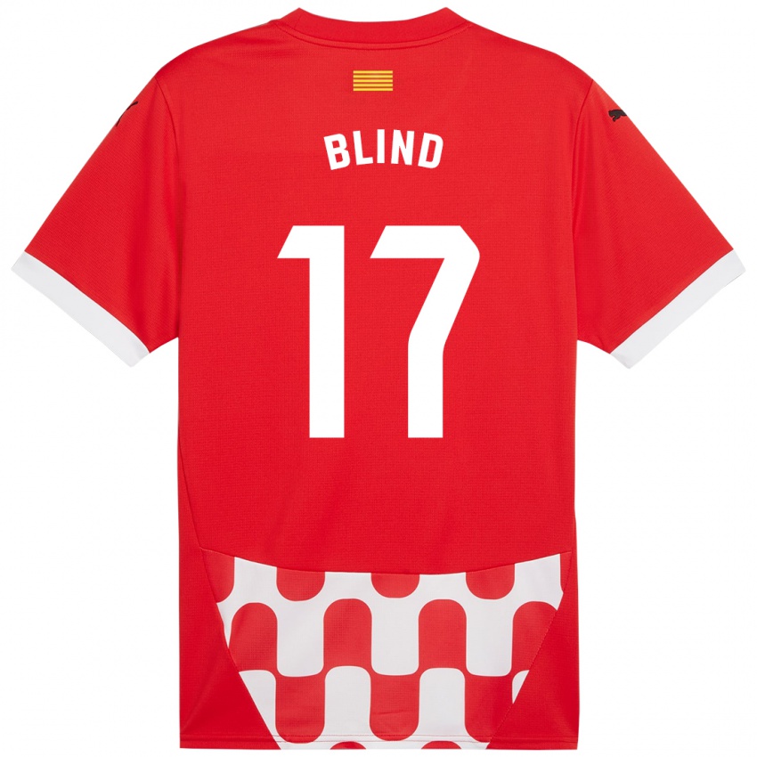 Kinder Daley Blind #17 Rot Weiß Heimtrikot Trikot 2024/25 T-Shirt