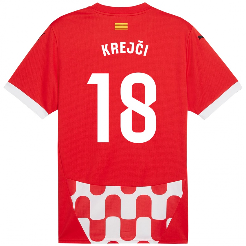 Kinder Ladislav Krejci #18 Rot Weiß Heimtrikot Trikot 2024/25 T-Shirt