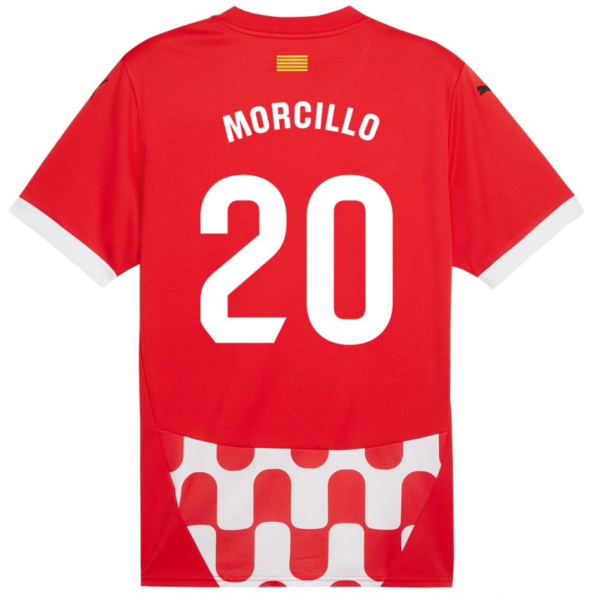 Kinder Luis Morcillo #20 Rot Weiß Heimtrikot Trikot 2024/25 T-Shirt