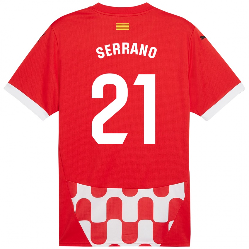 Kinder Ot Serrano #21 Rot Weiß Heimtrikot Trikot 2024/25 T-Shirt