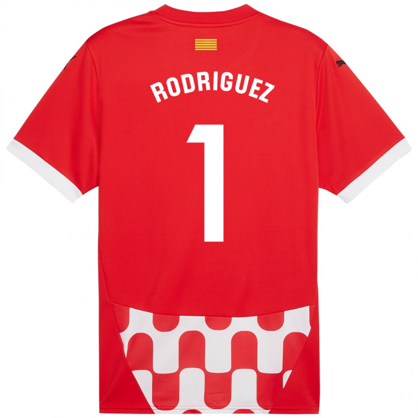 Kinder Maria Rodríguez #1 Rot Weiß Heimtrikot Trikot 2024/25 T-Shirt