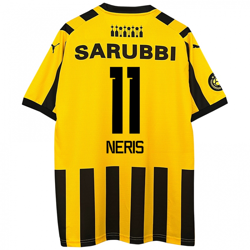 Kinder José Neris #11 Gelb Schwarz Heimtrikot Trikot 2024/25 T-Shirt