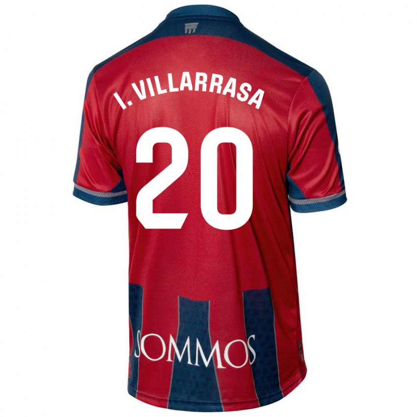 Kinder Ignasi Vilarrasa #20 Rot Blau Heimtrikot Trikot 2024/25 T-Shirt