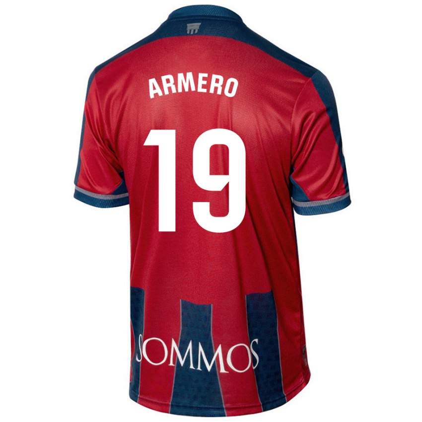 Kinder Sergi Armero #19 Rot Blau Heimtrikot Trikot 2024/25 T-Shirt