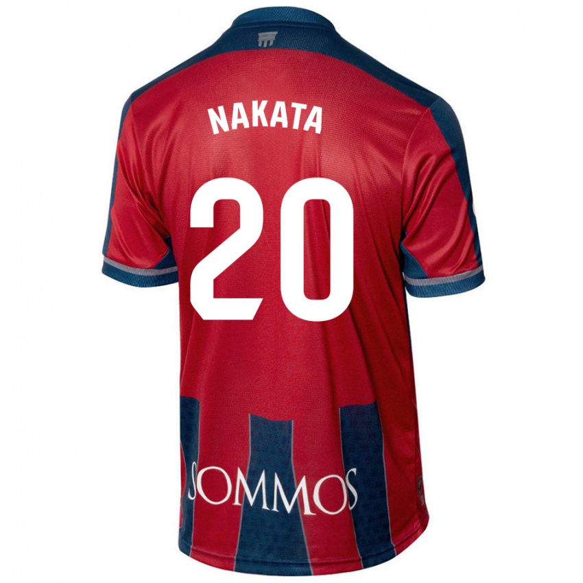 Kinder Yuki Nakata #20 Rot Blau Heimtrikot Trikot 2024/25 T-Shirt