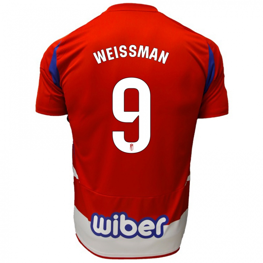 Kinder Shon Weissman #9 Rot Weiß Blau Heimtrikot Trikot 2024/25 T-Shirt