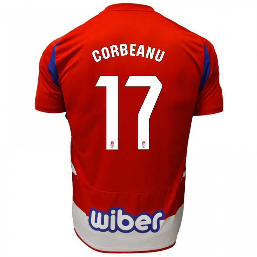 Kinder Theo Corbeanu #17 Rot Weiß Blau Heimtrikot Trikot 2024/25 T-Shirt