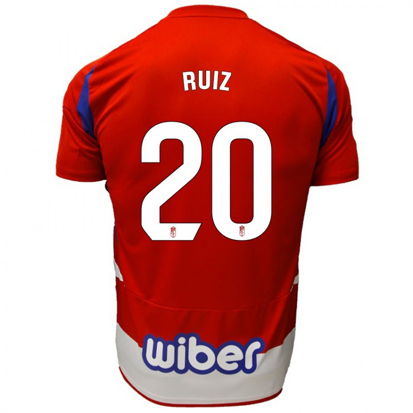 Kinder Sergio Ruiz #20 Rot Weiß Blau Heimtrikot Trikot 2024/25 T-Shirt