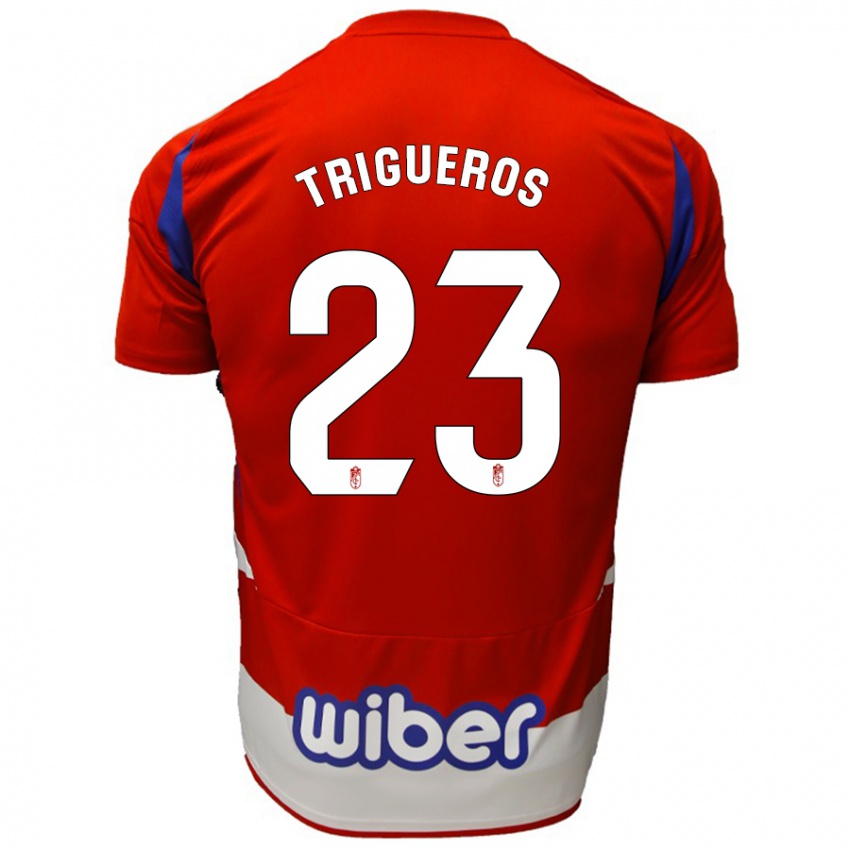 Kinder Manu Trigueros #23 Rot Weiß Blau Heimtrikot Trikot 2024/25 T-Shirt