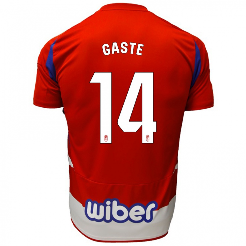 Kinder Gaste #14 Rot Weiß Blau Heimtrikot Trikot 2024/25 T-Shirt