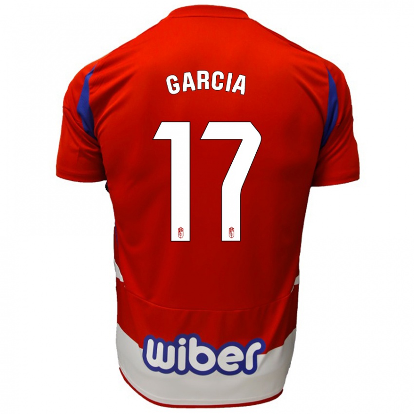 Kinder Naima García #17 Rot Weiß Blau Heimtrikot Trikot 2024/25 T-Shirt