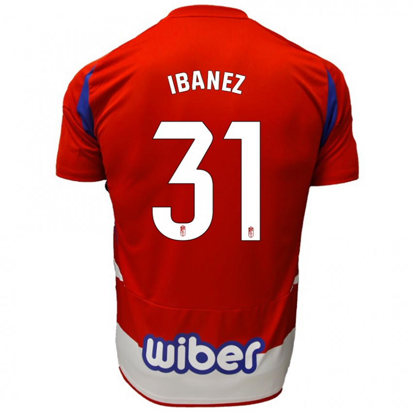 Kinder Alba Ibáñez #31 Rot Weiß Blau Heimtrikot Trikot 2024/25 T-Shirt