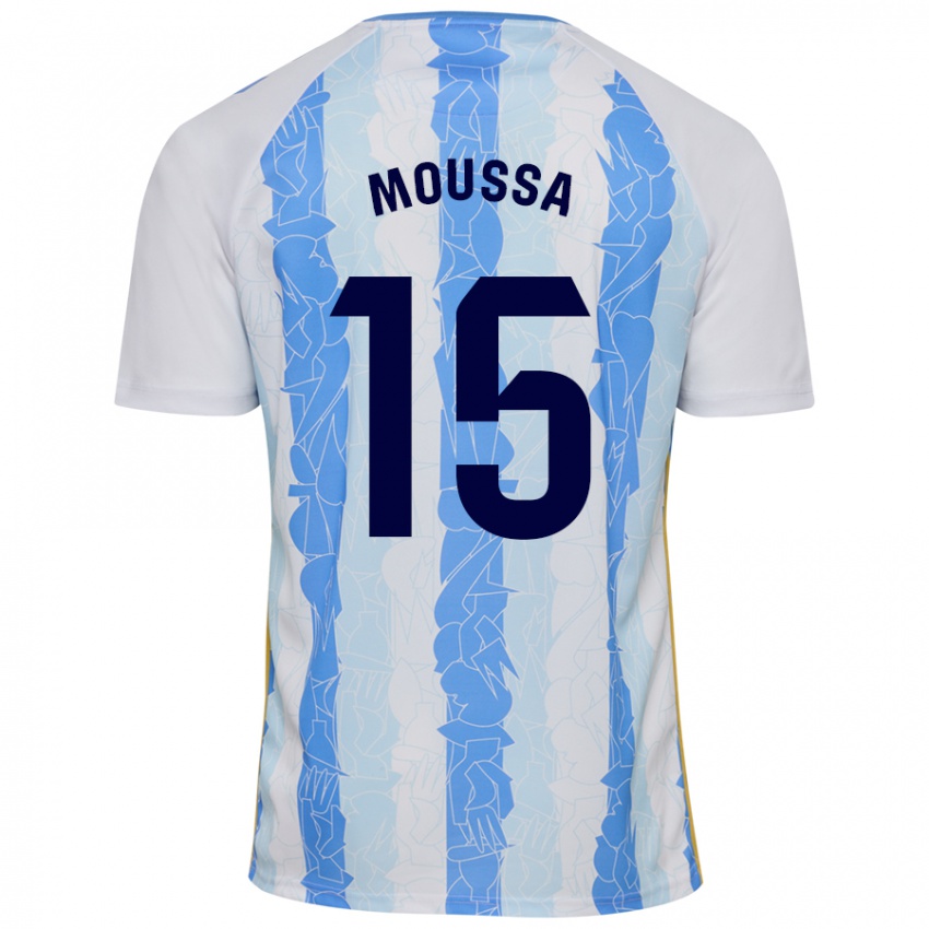 Kinder Moussa Diarra #15 Weiß Blau Heimtrikot Trikot 2024/25 T-Shirt