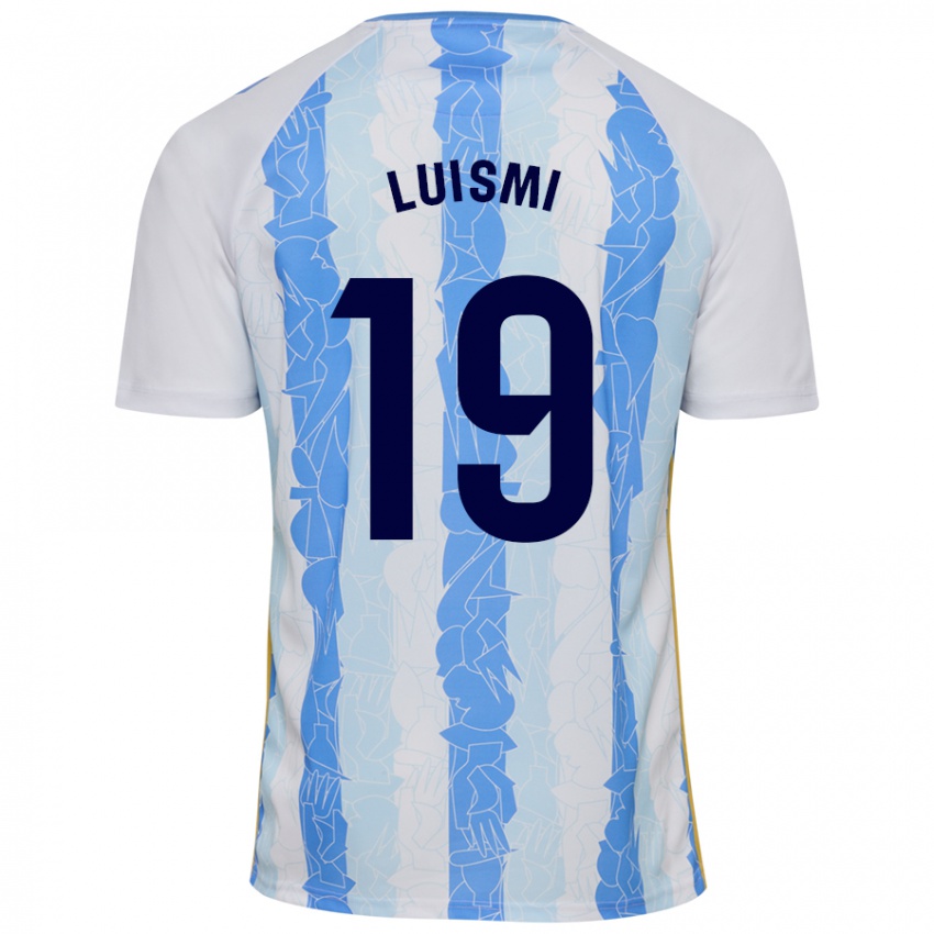 Kinder Luismi Sánchez #19 Weiß Blau Heimtrikot Trikot 2024/25 T-Shirt