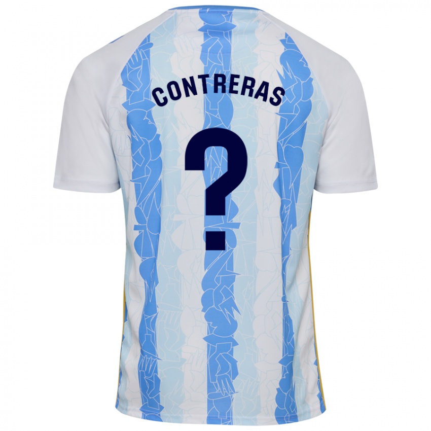 Kinder Ale Contreras #0 Weiß Blau Heimtrikot Trikot 2024/25 T-Shirt