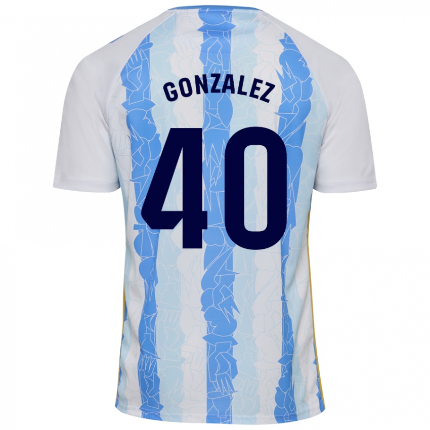 Kinder Carol González #40 Weiß Blau Heimtrikot Trikot 2024/25 T-Shirt