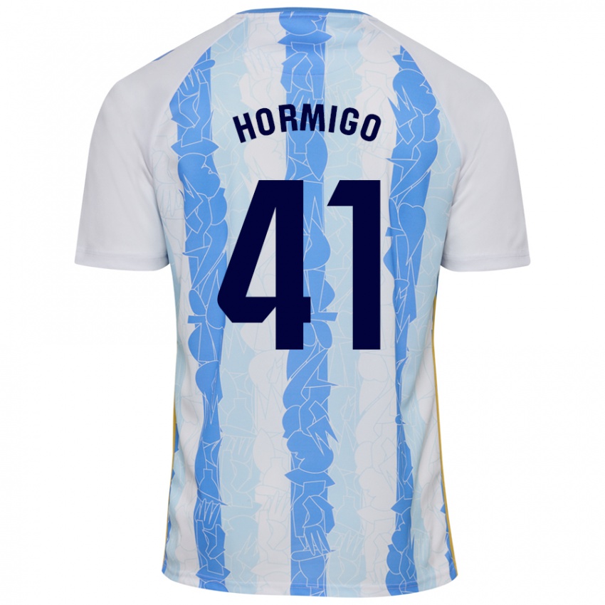 Kinder Cintia Hormigo #41 Weiß Blau Heimtrikot Trikot 2024/25 T-Shirt