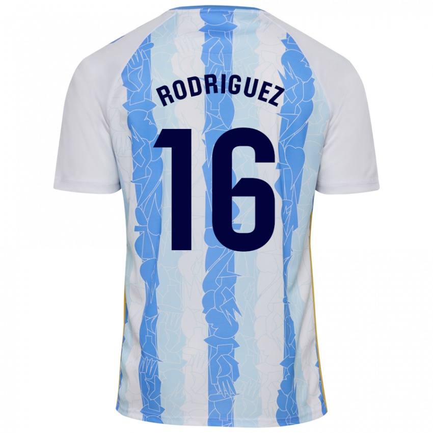 Kinder Genaro Rodríguez #16 Weiß Blau Heimtrikot Trikot 2024/25 T-Shirt