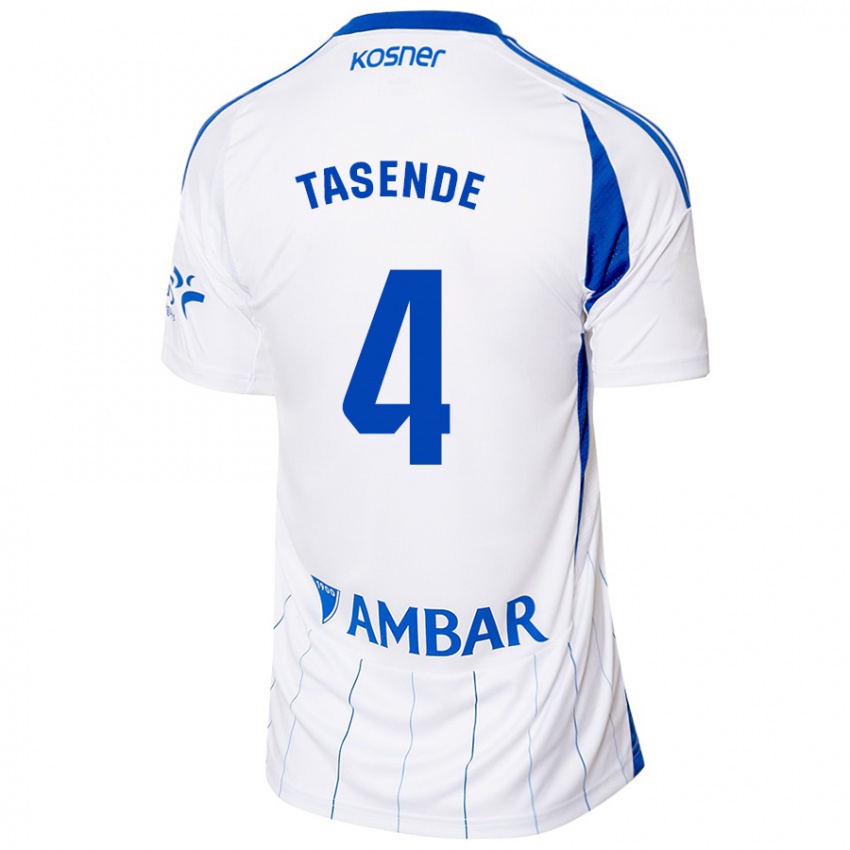 Kinder Dani Tasende #4 Rot Weiß Heimtrikot Trikot 2024/25 T-Shirt