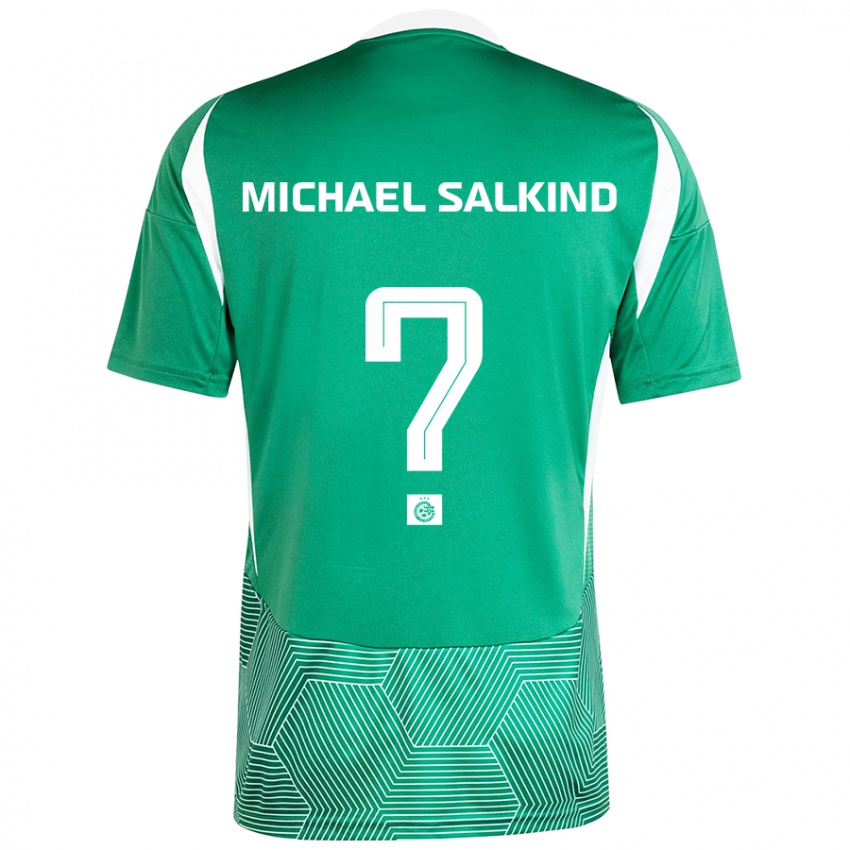 Kinder Liav Michael Salkind #0 Grün Weiß Heimtrikot Trikot 2024/25 T-Shirt