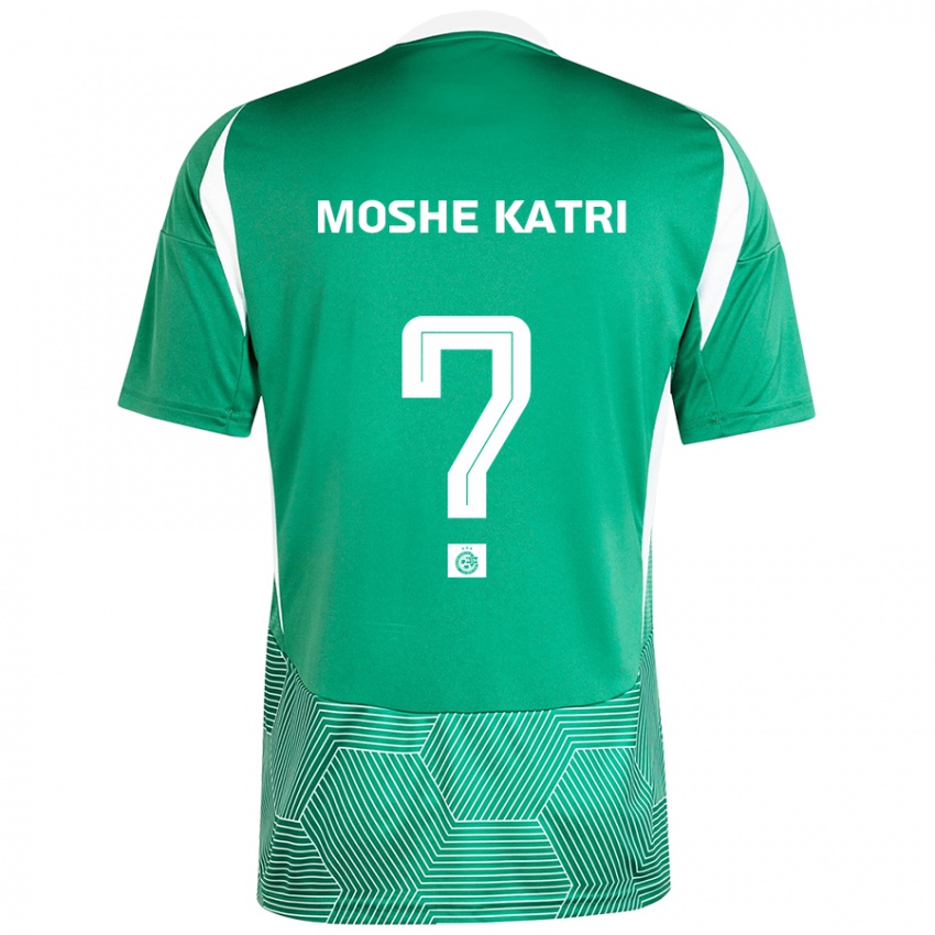 Kinder Roy Moshe Katri #0 Grün Weiß Heimtrikot Trikot 2024/25 T-Shirt