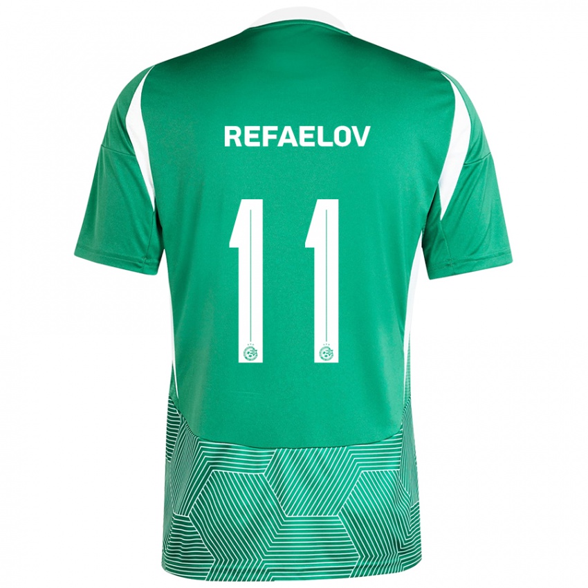 Kinder Lior Refaelov #11 Grün Weiß Heimtrikot Trikot 2024/25 T-Shirt