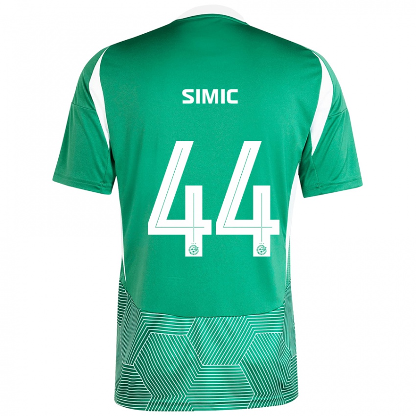 Kinder Lorenco Simic #44 Grün Weiß Heimtrikot Trikot 2024/25 T-Shirt