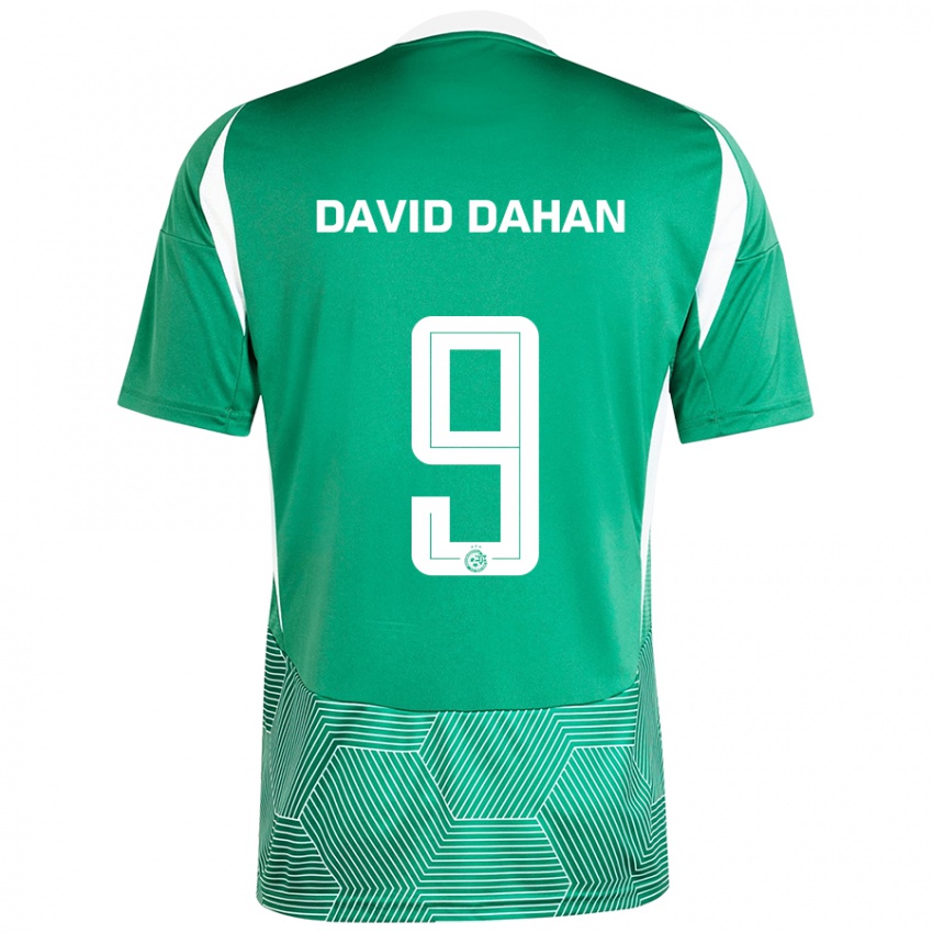 Kinder Omer David Dahan #9 Grün Weiß Heimtrikot Trikot 2024/25 T-Shirt