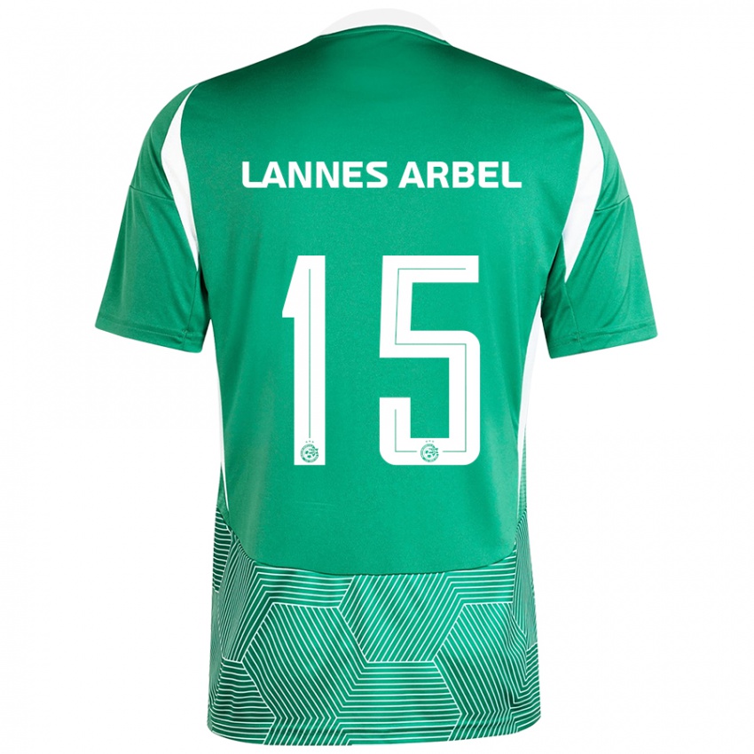 Kinder Tomer Lannes Arbel #15 Grün Weiß Heimtrikot Trikot 2024/25 T-Shirt