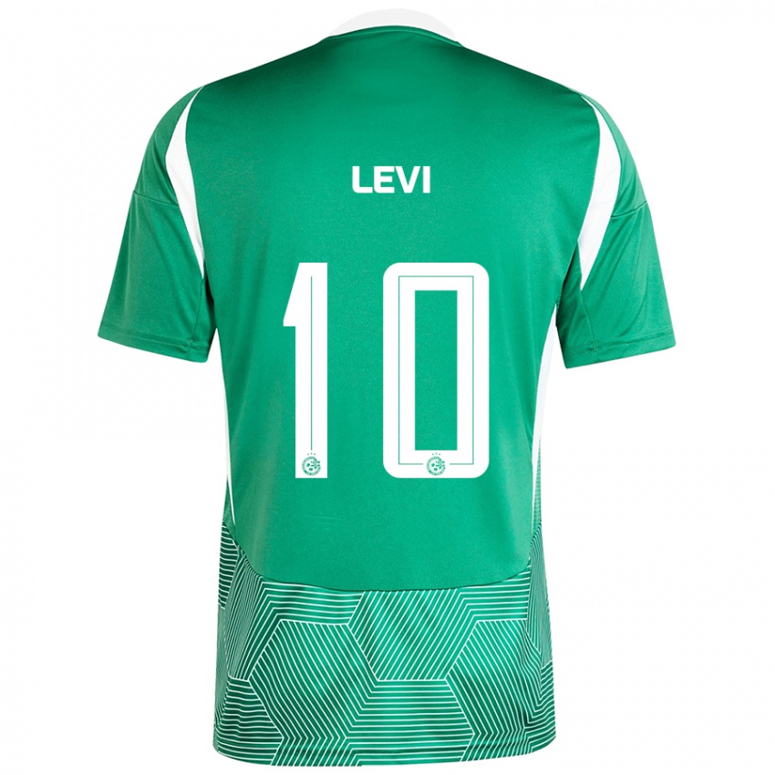 Kinder Yarin Levi #10 Grün Weiß Heimtrikot Trikot 2024/25 T-Shirt