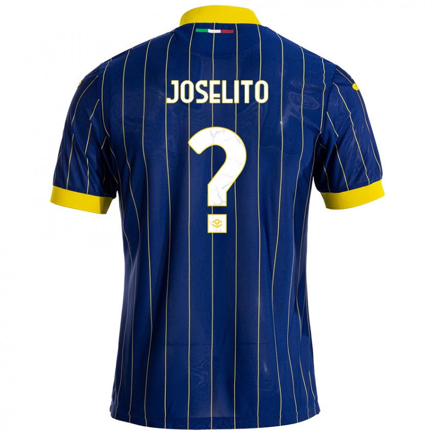 Kinder Joselito #0 Blau Gelb Heimtrikot Trikot 2024/25 T-Shirt