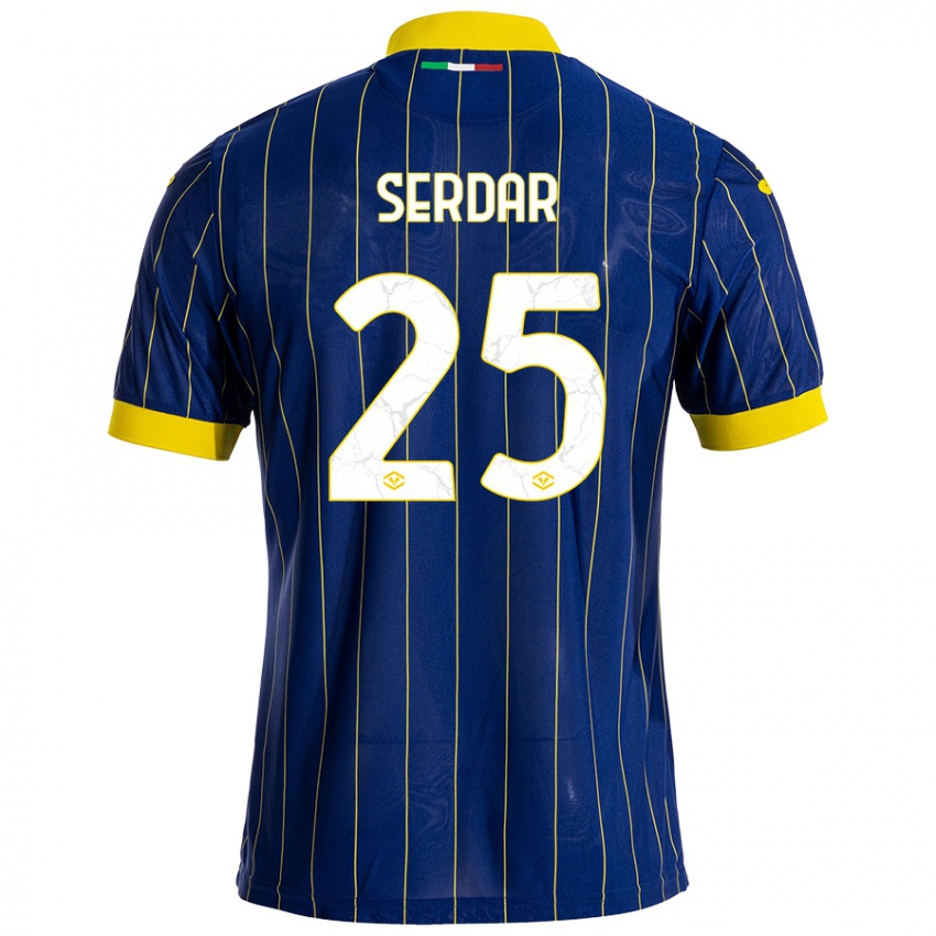 Kinder Suat Serdar #25 Blau Gelb Heimtrikot Trikot 2024/25 T-Shirt