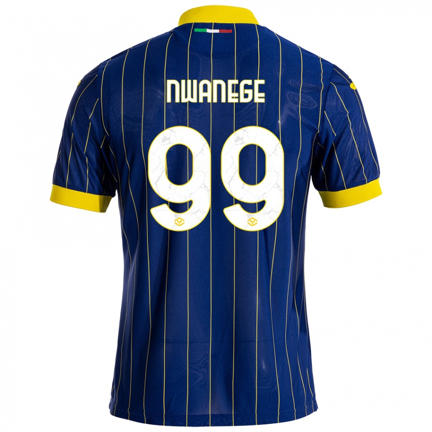 Kinder Karlson Nwanege #99 Blau Gelb Heimtrikot Trikot 2024/25 T-Shirt