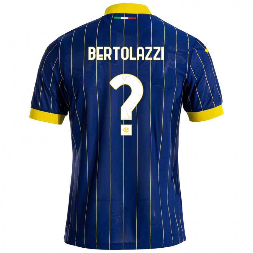 Kinder Giovanni Bertolazzi #0 Blau Gelb Heimtrikot Trikot 2024/25 T-Shirt