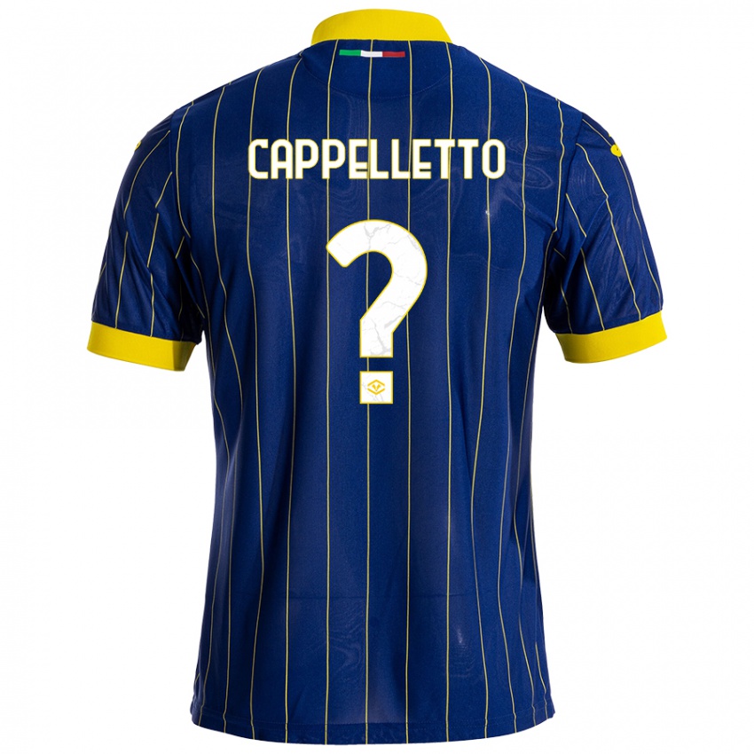 Kinder Bryan Cappelletto #0 Blau Gelb Heimtrikot Trikot 2024/25 T-Shirt