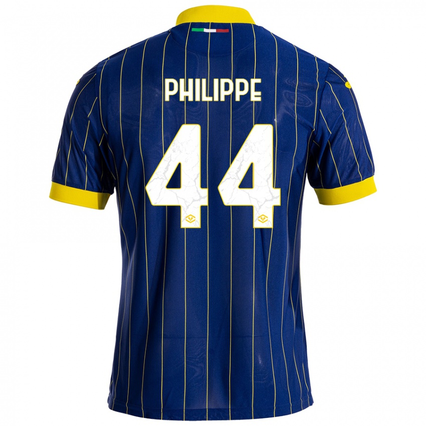 Kinder Mathis Philippe #44 Blau Gelb Heimtrikot Trikot 2024/25 T-Shirt