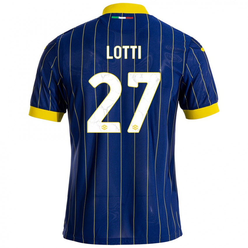 Kinder Irene Lotti #27 Blau Gelb Heimtrikot Trikot 2024/25 T-Shirt