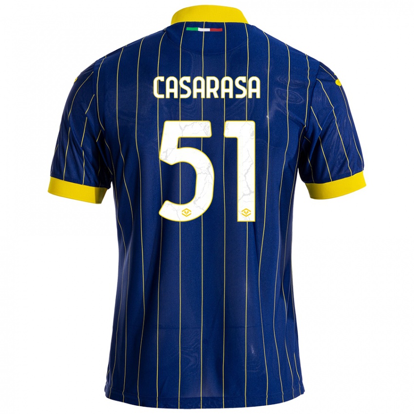 Kinder Asia Casarasa #51 Blau Gelb Heimtrikot Trikot 2024/25 T-Shirt