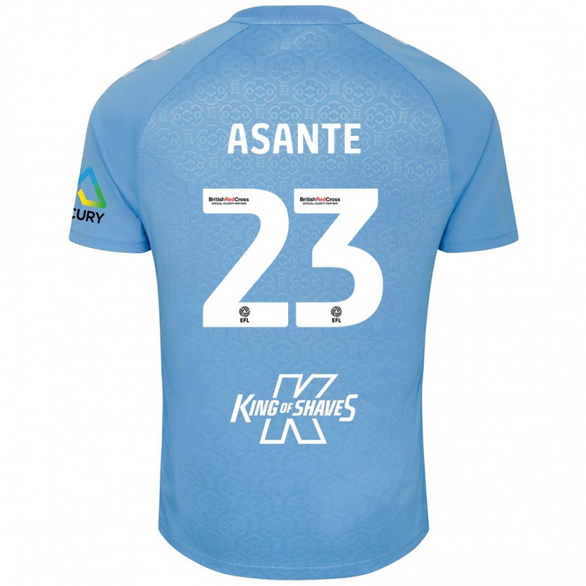 Kinder Brandon Thomas-Asante #23 Blau Weiß Heimtrikot Trikot 2024/25 T-Shirt