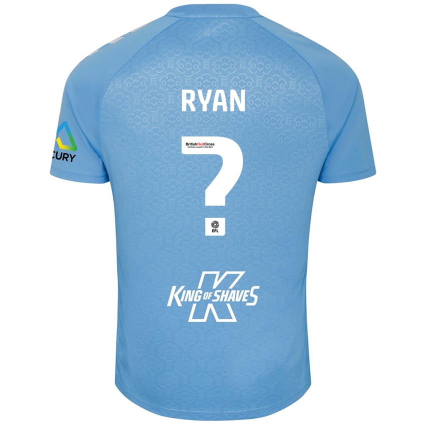 Kinder Kain Ryan #0 Blau Weiß Heimtrikot Trikot 2024/25 T-Shirt