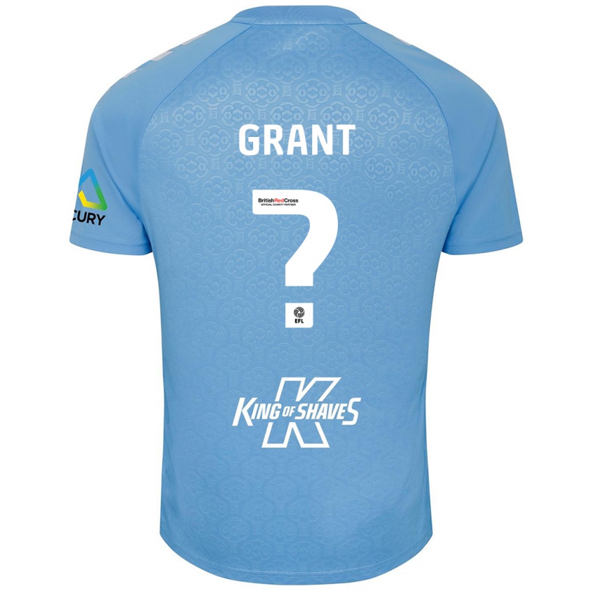 Kinder Rio Grant #0 Blau Weiß Heimtrikot Trikot 2024/25 T-Shirt