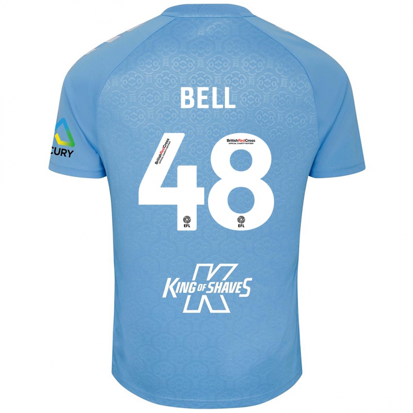 Kinder Luke Bell #48 Blau Weiß Heimtrikot Trikot 2024/25 T-Shirt