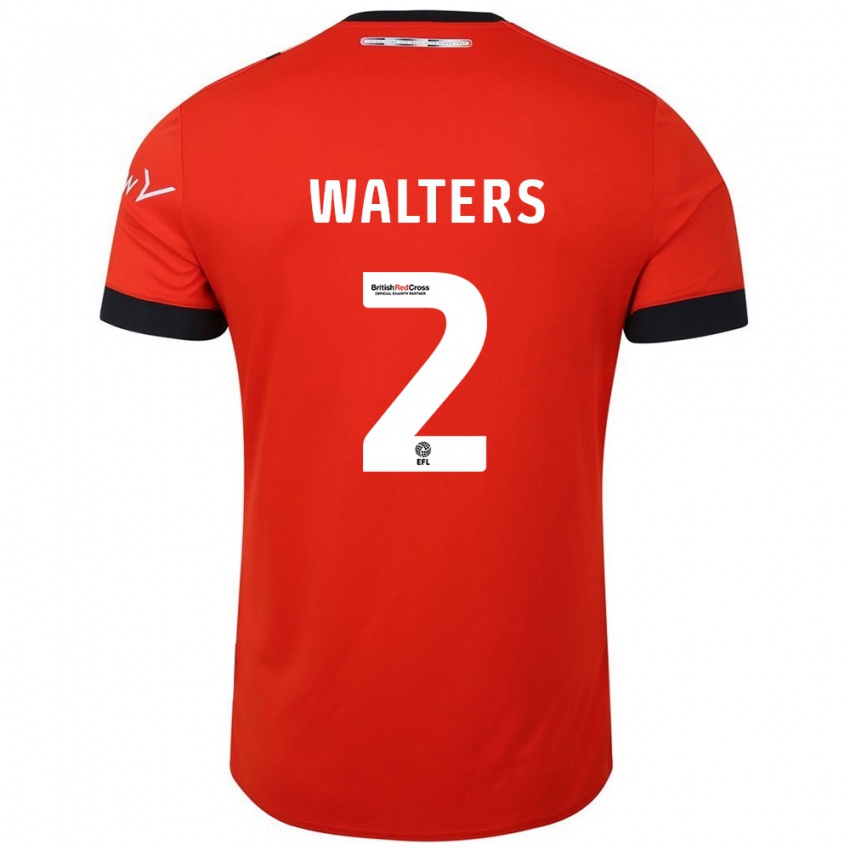 Kinder Reuell Walters #2 Orange Schwarz Heimtrikot Trikot 2024/25 T-Shirt