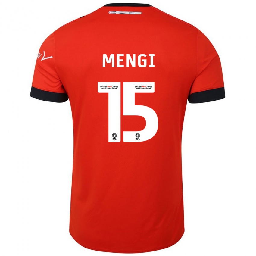 Kinder Teden Mengi #15 Orange Schwarz Heimtrikot Trikot 2024/25 T-Shirt